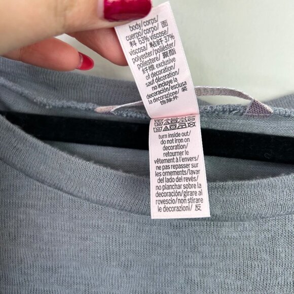 Victoria's Secret gray pajama top‎ xl - Picture 4 of 6